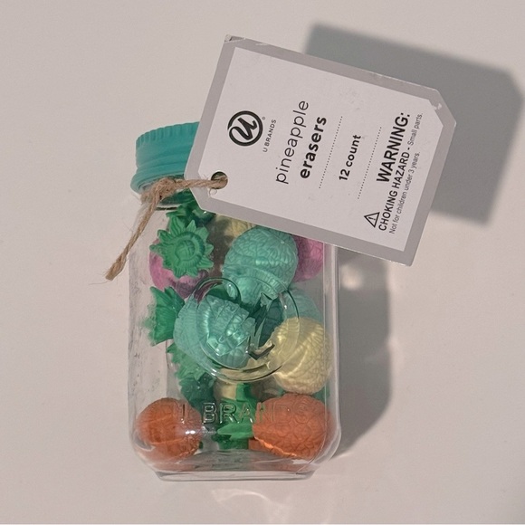 U Brands Pineapple Erasers - Multicolor - Picture 1 of 3